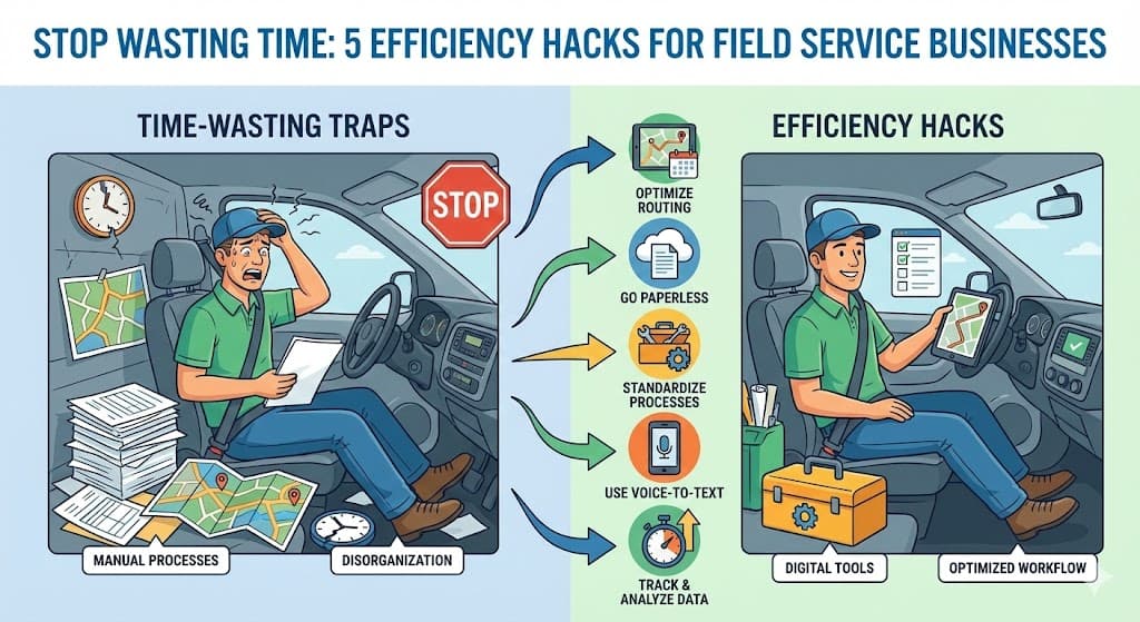 Stop Wasting Time: 5 Efficiency Hacks for Field Service Businesses
