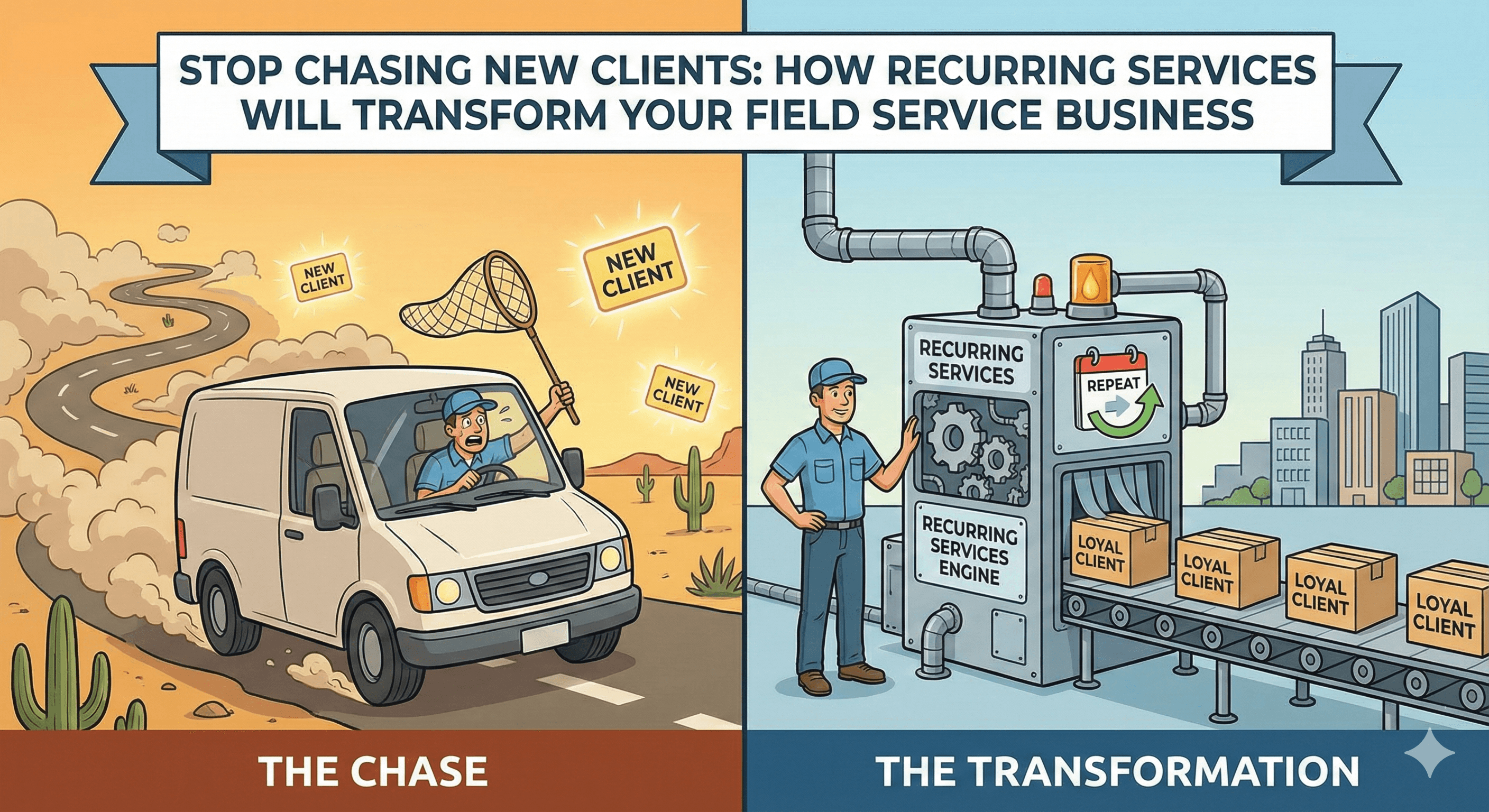 Stop Chasing New Clients: How Recurring Services Will Transform Your Field Service Business